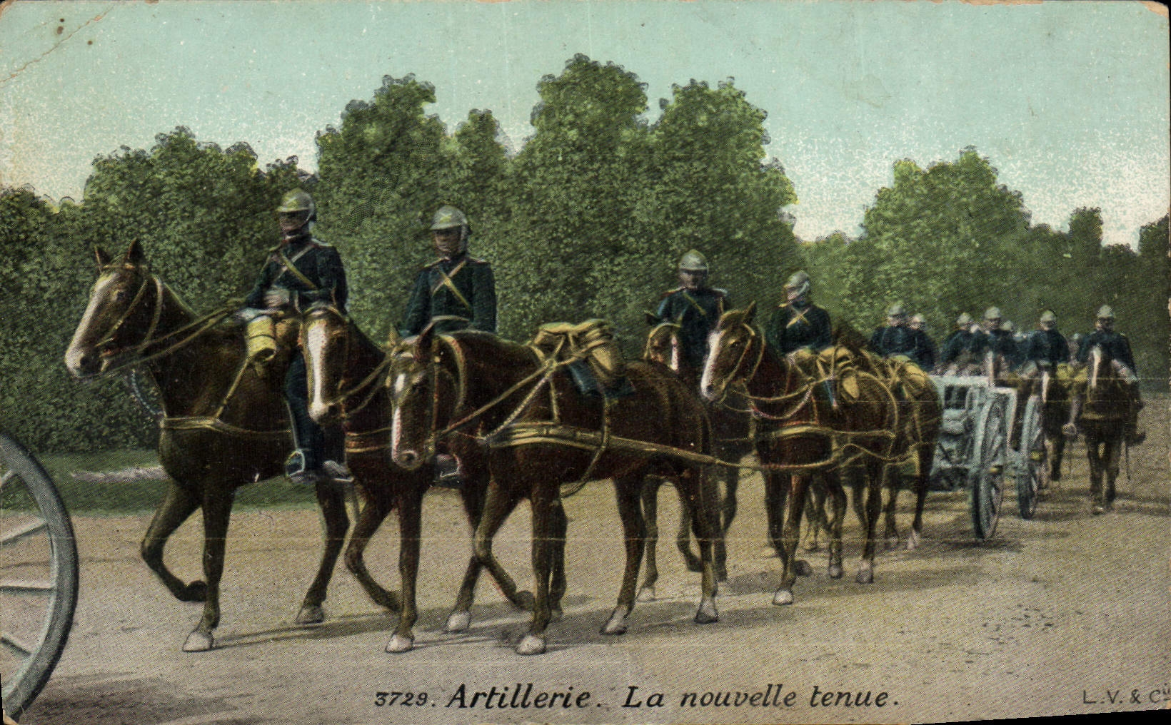 Vintage Postcard Militaria Artillery new behavior