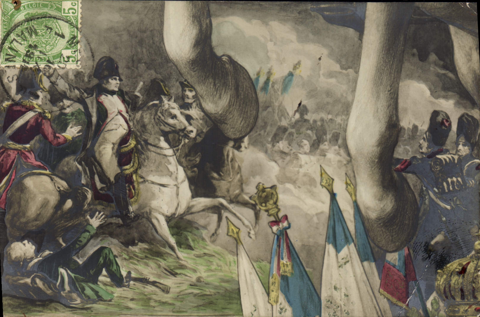 CPA Puzzle Napoleon 1er 