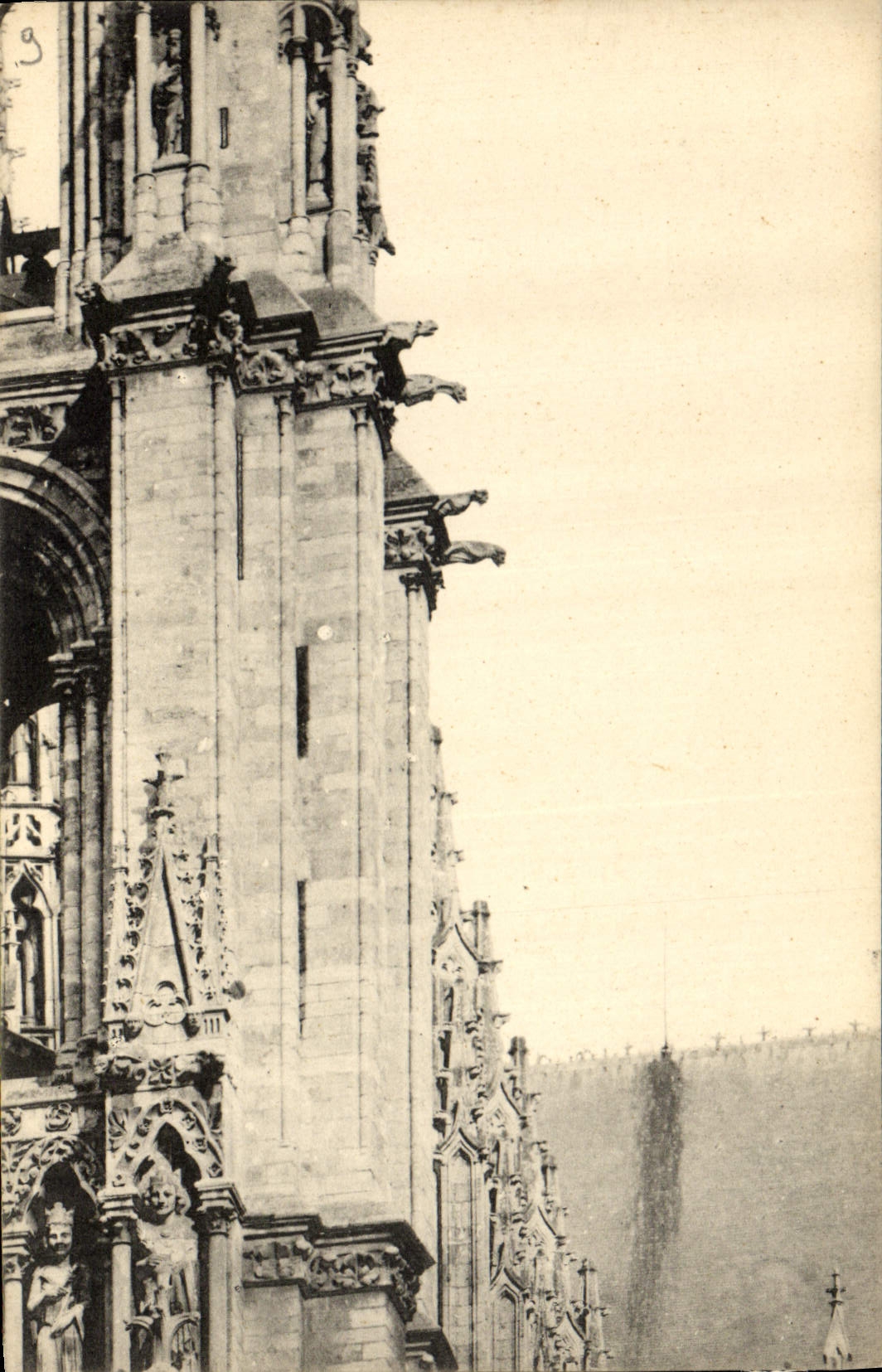 CPA Puzzle Cathedrale Chartres 