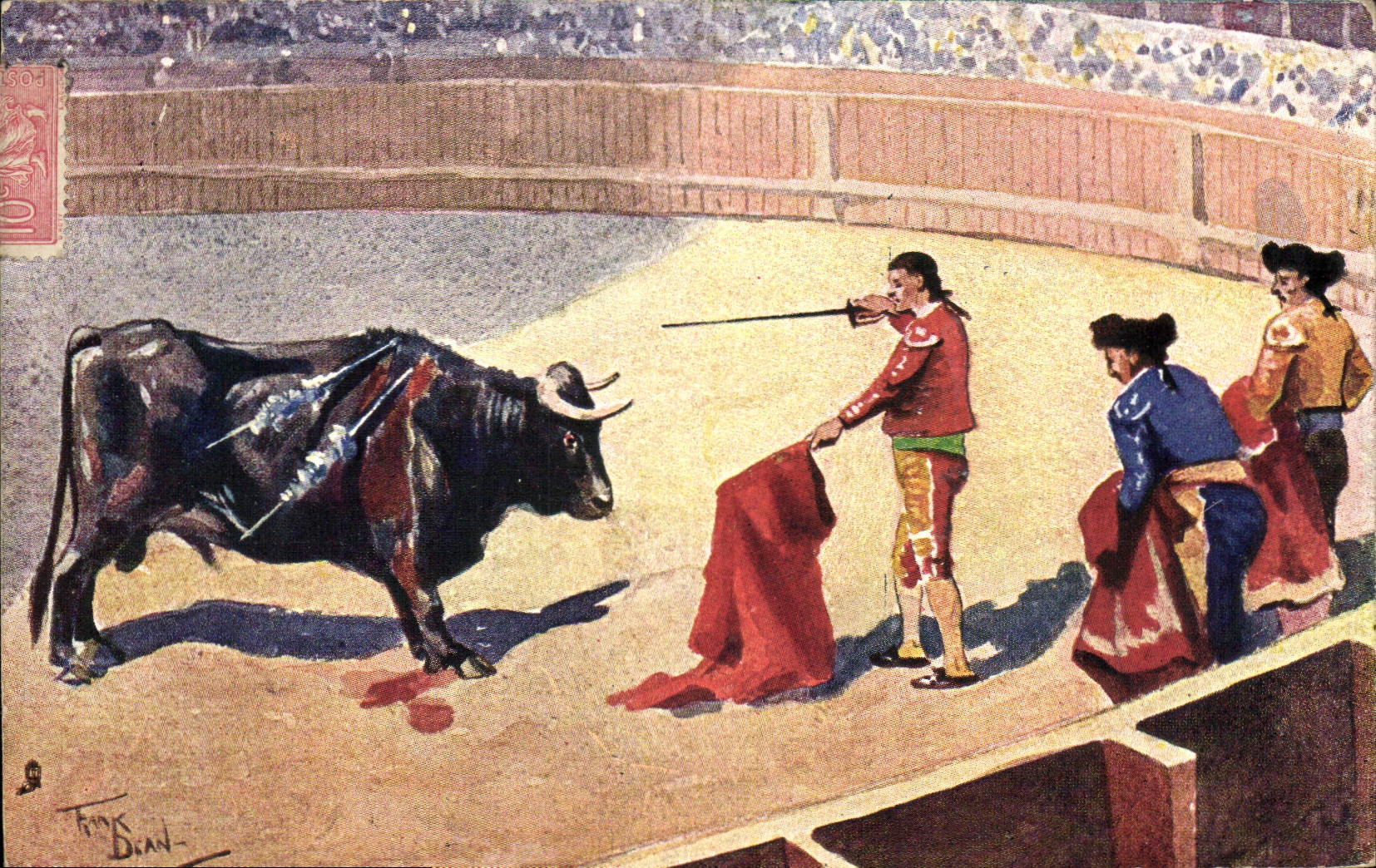 CPA Corrida Course de taureaux Preparing for the end