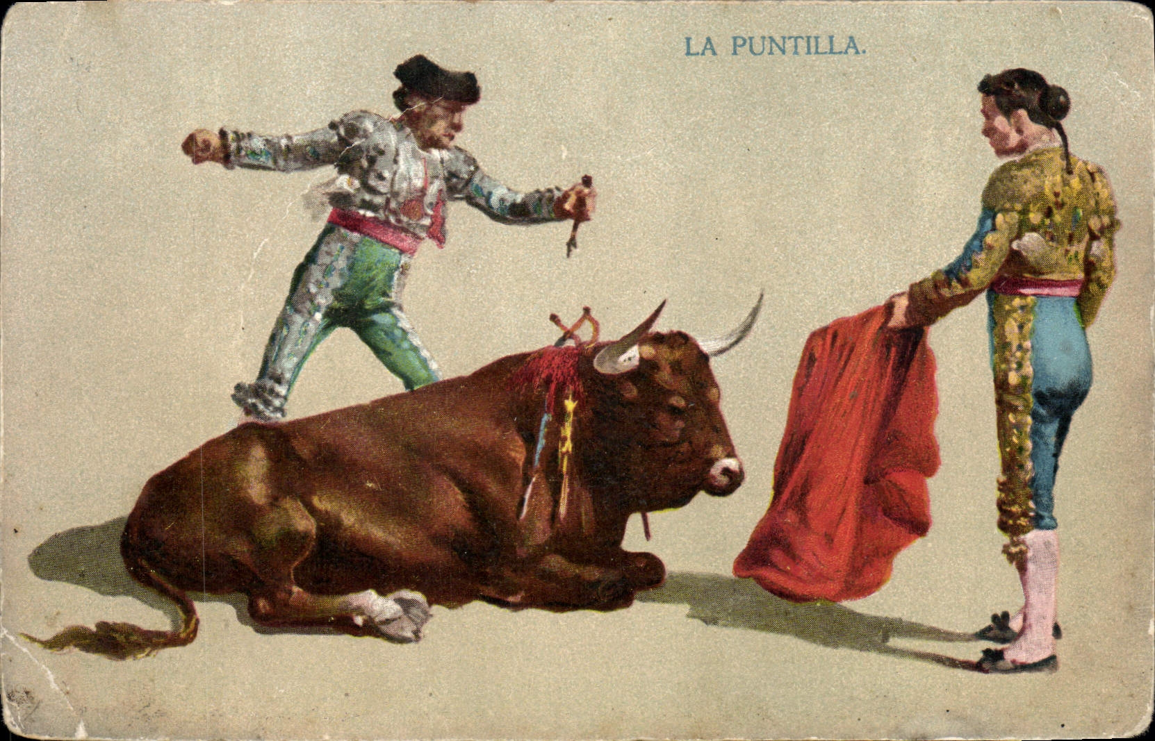 CPA Corrida Course de taureaux La Puntilla