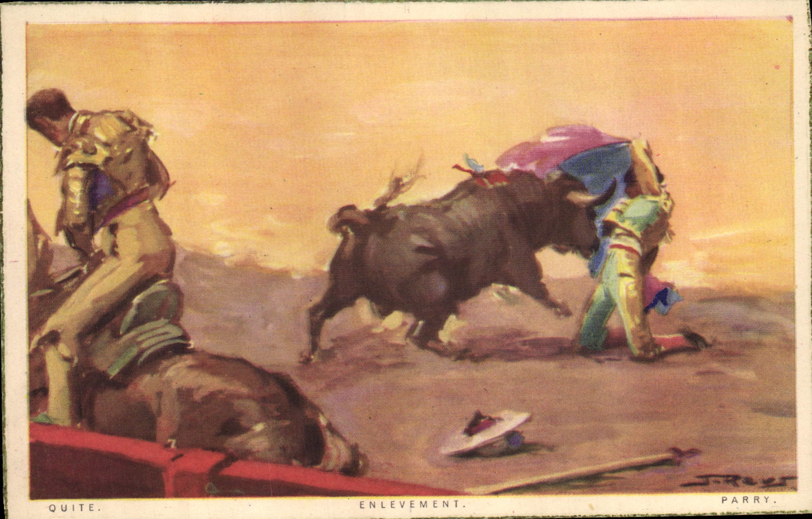 CPA Corrida Course de taureaux Quite 