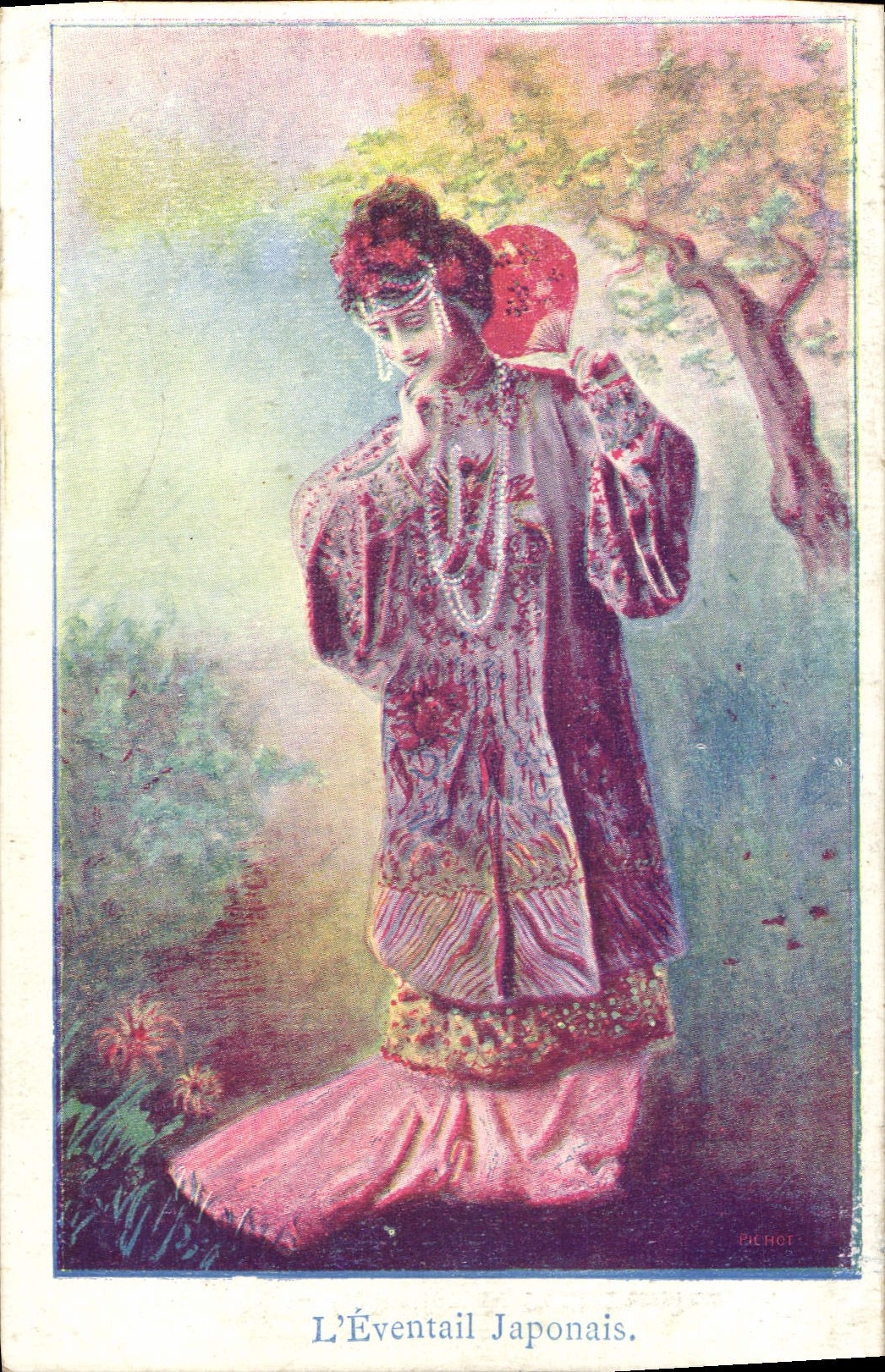 Vintage Postcard Fantasy the Japanese range Japanese Japan