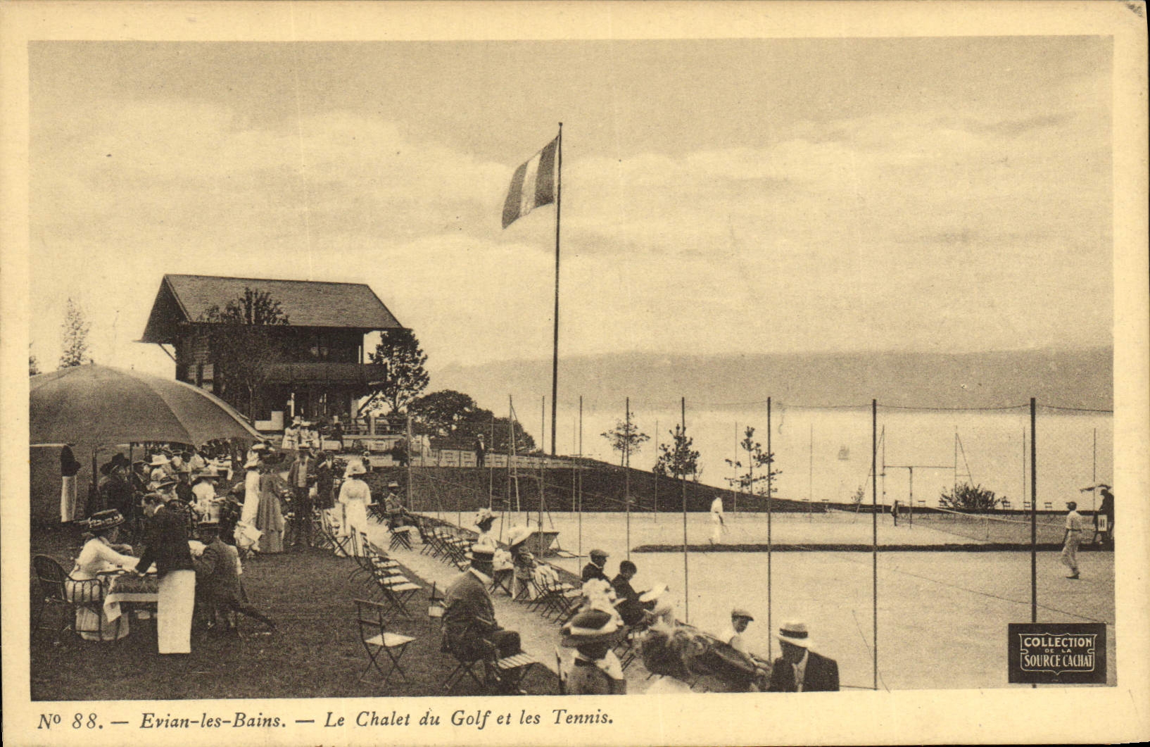 CPA Tennis Evian les Bains Le chalet du golf et les tennis