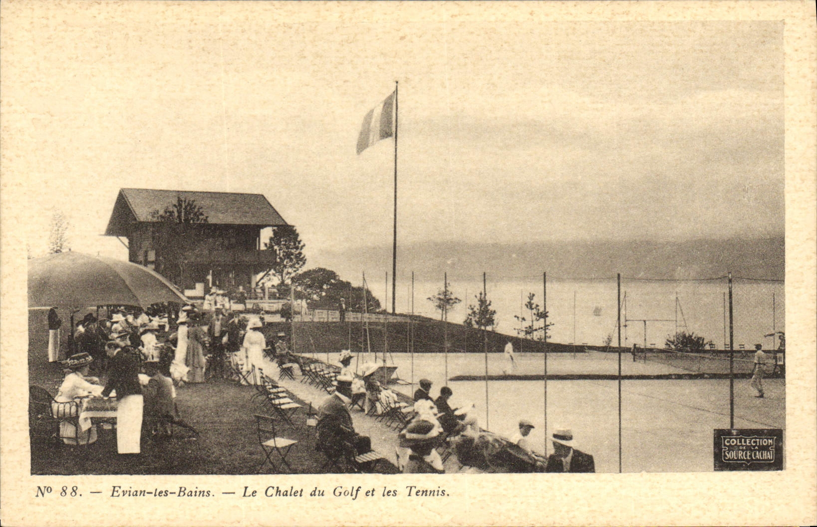 CPA Tennis Evian les Bains Le chalet du golf et les tennis