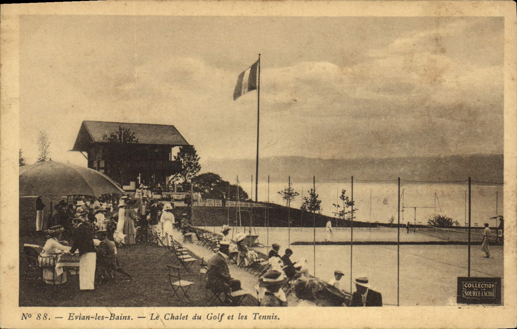 CPA Tennis Evian les Bains Le chalet du golf et les tennis 