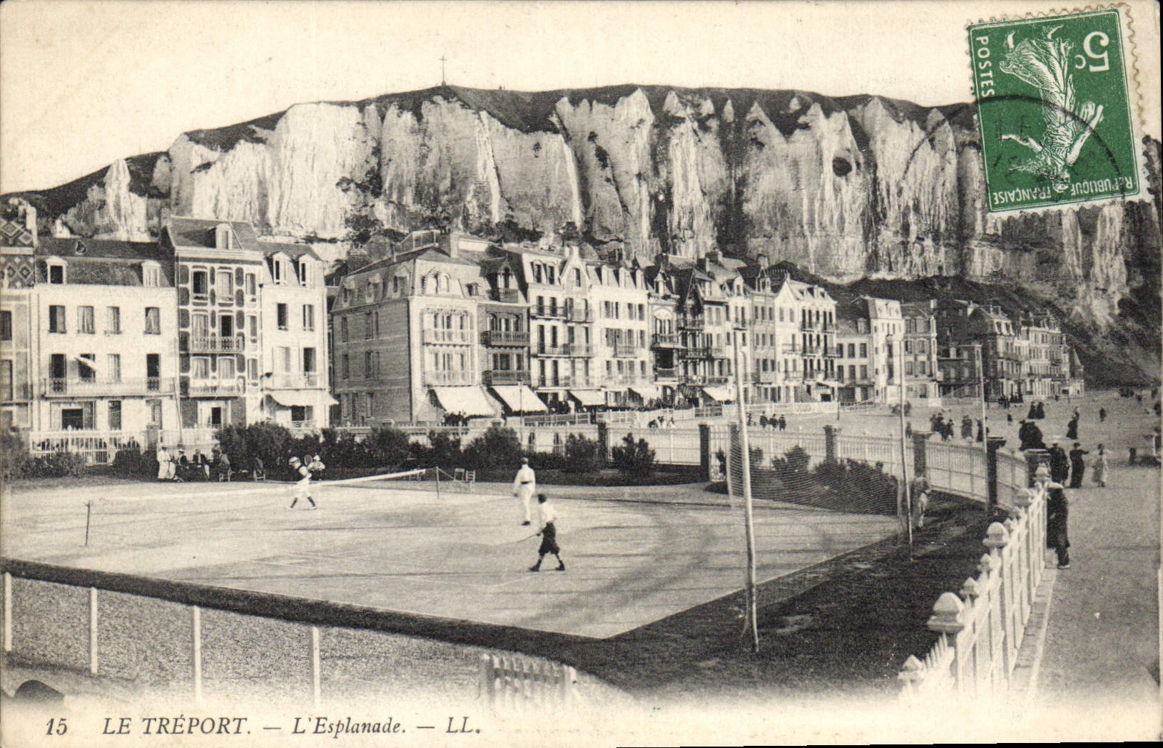 CPA Tennis Le Treport L'esplanade 