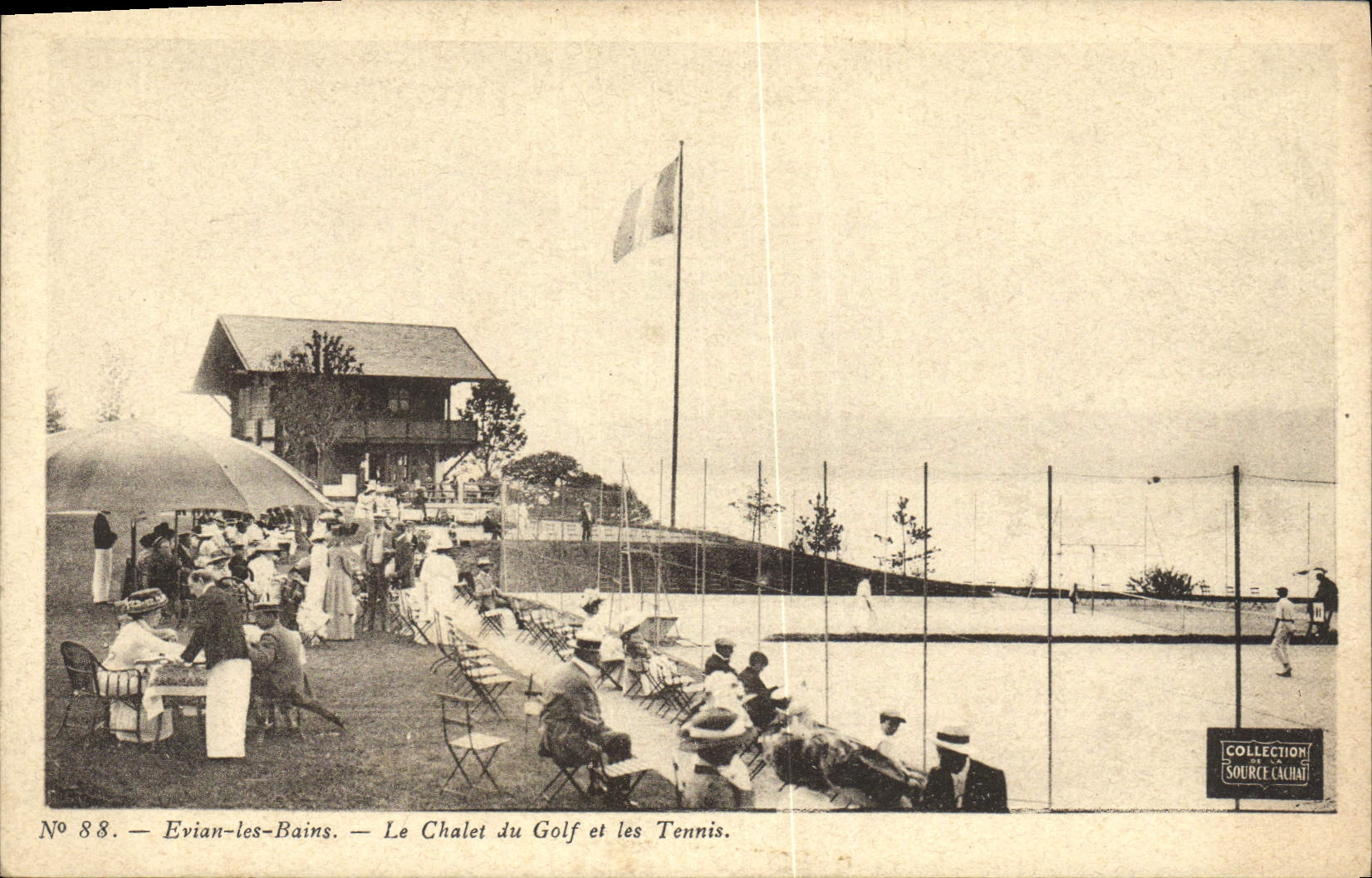 CPA Tennis Evian les Bains Le chalet du golf et les tennis 