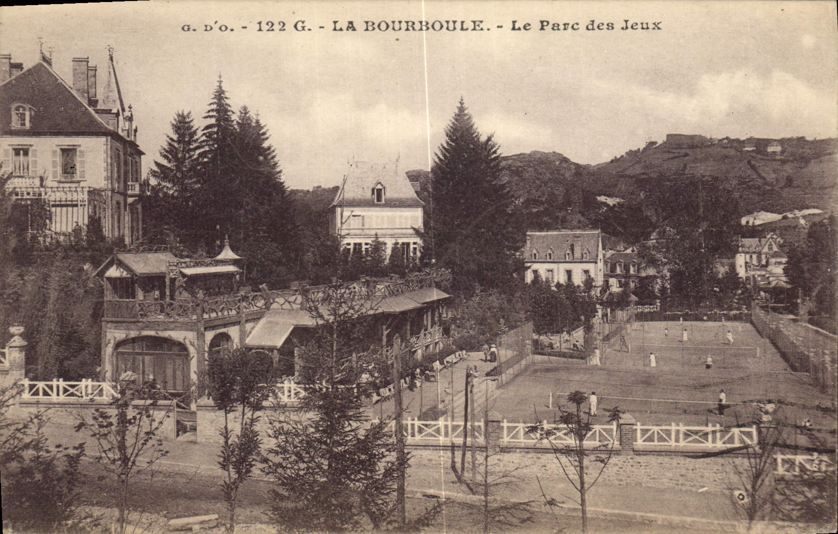 CPA Tennis La Bourboule Le parc aux jeux 