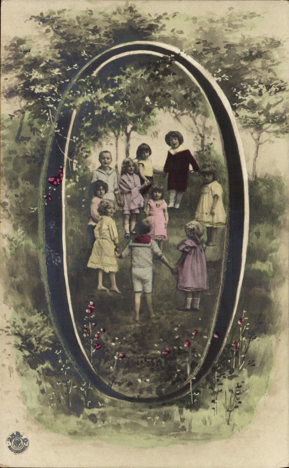 Vintage Postcard Fantaisie Woman Figures Quantifies 0