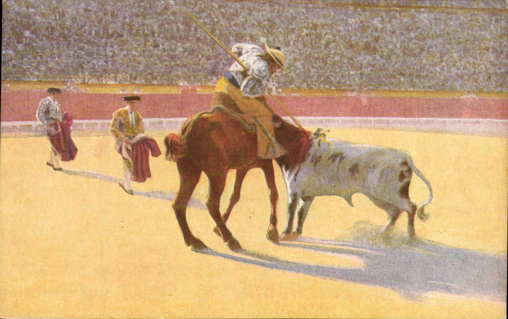 CPA Corrida Course de taureaux Una buena vara 