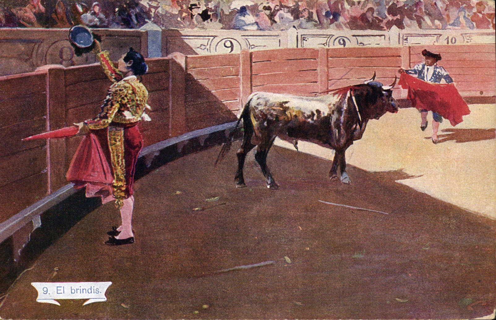 CPA Corrida Course de taureaux El brindis 