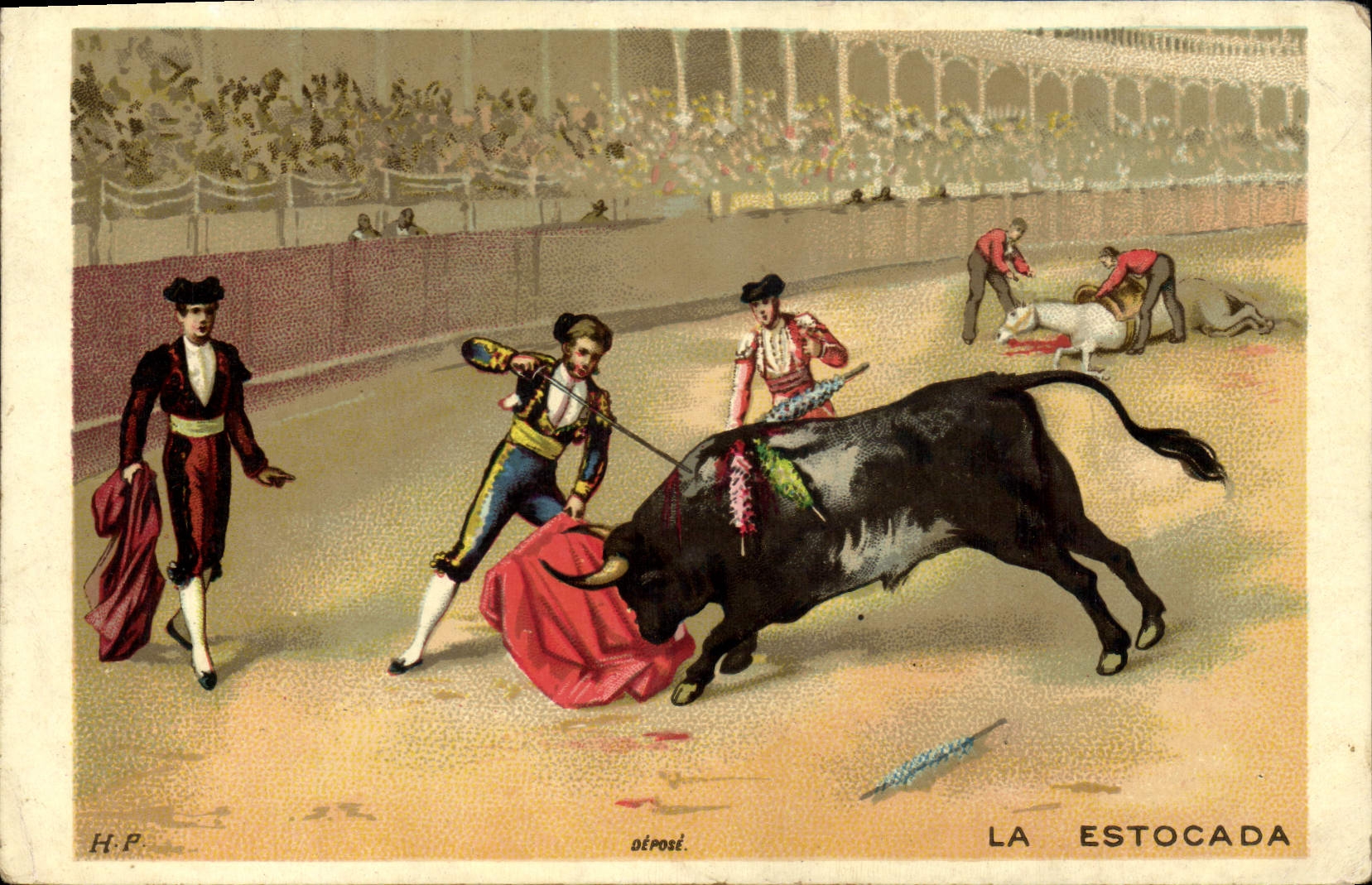 CPA Corrida Course de taureaux La estocada