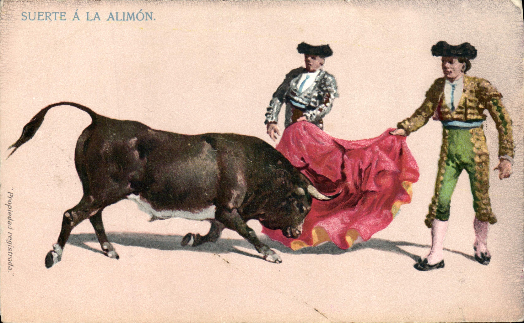 CPA Corrida Course de taureaux Suerte a la Alimon 