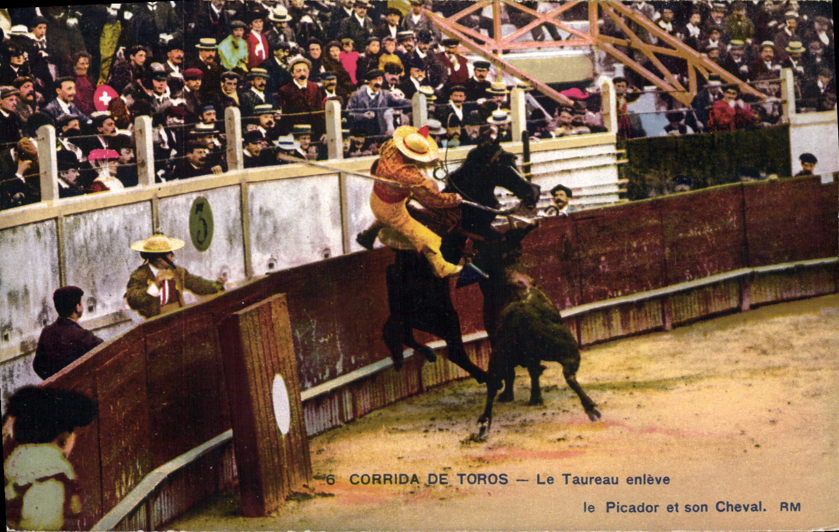 CPA Corrida Course de taureaux La taureau enleve 