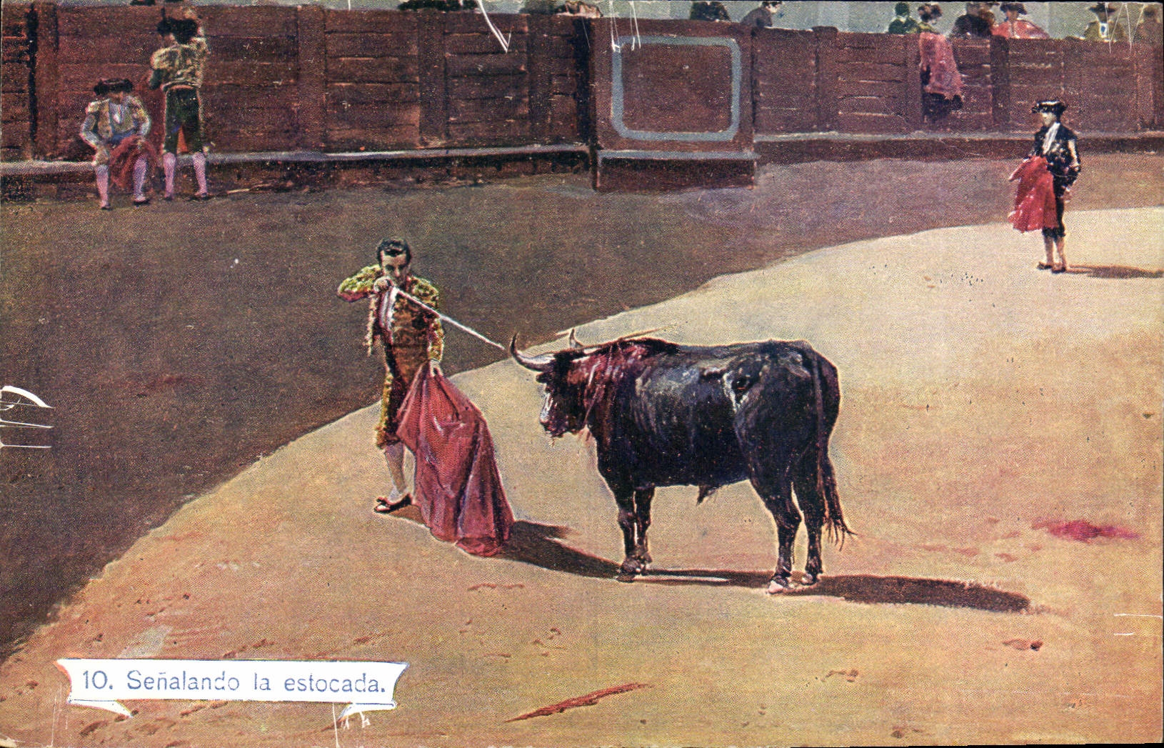 CPA Corrida Course de taureaux Senalando la estocada 