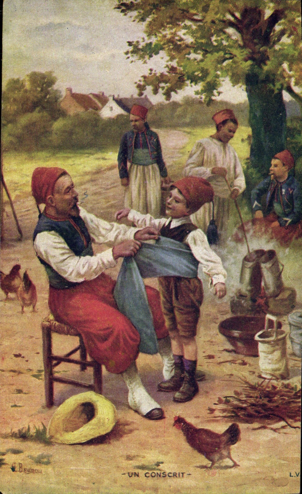 CPA Militaria Un conscrit Enfant