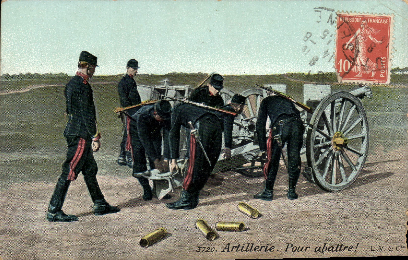 CPA Militaria Artillerie Pour abattre 