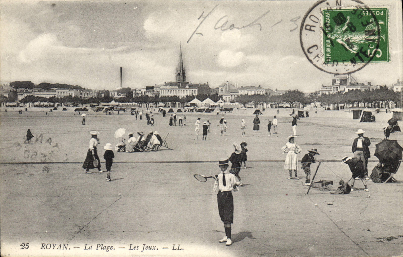 CPA Tennis Royan La plage Les jeux 