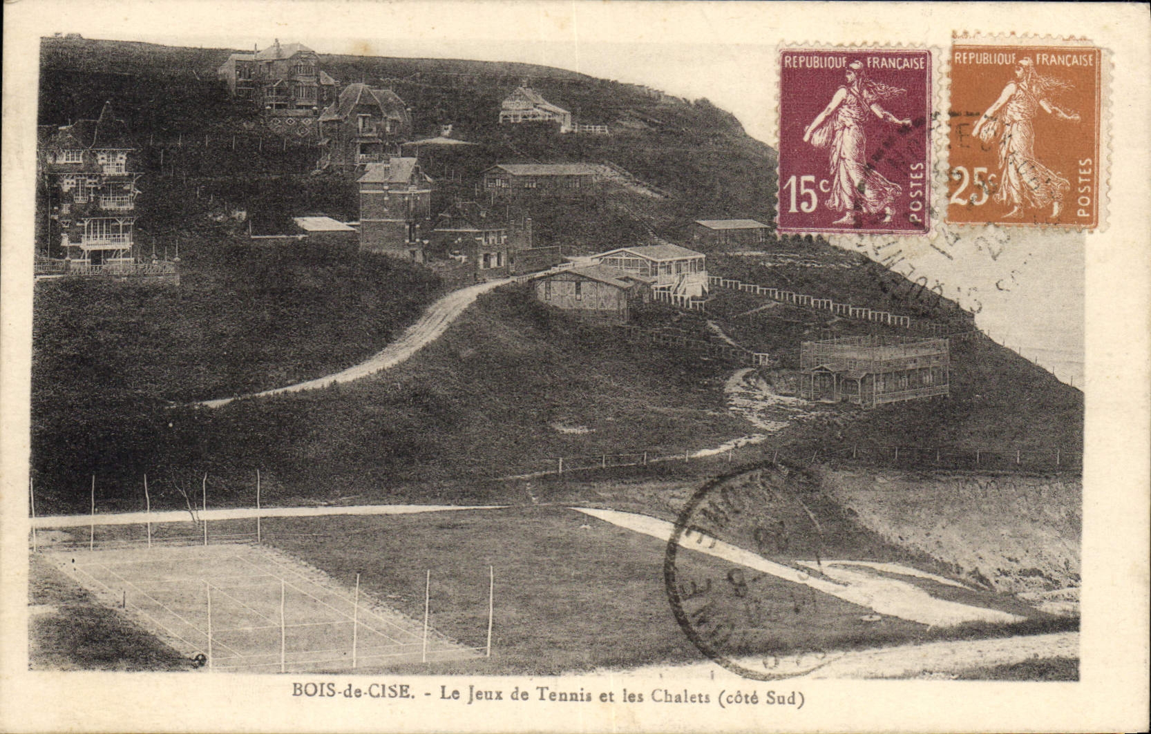 CPA Bois de Cise Les jeux de Tennis et les Chalets