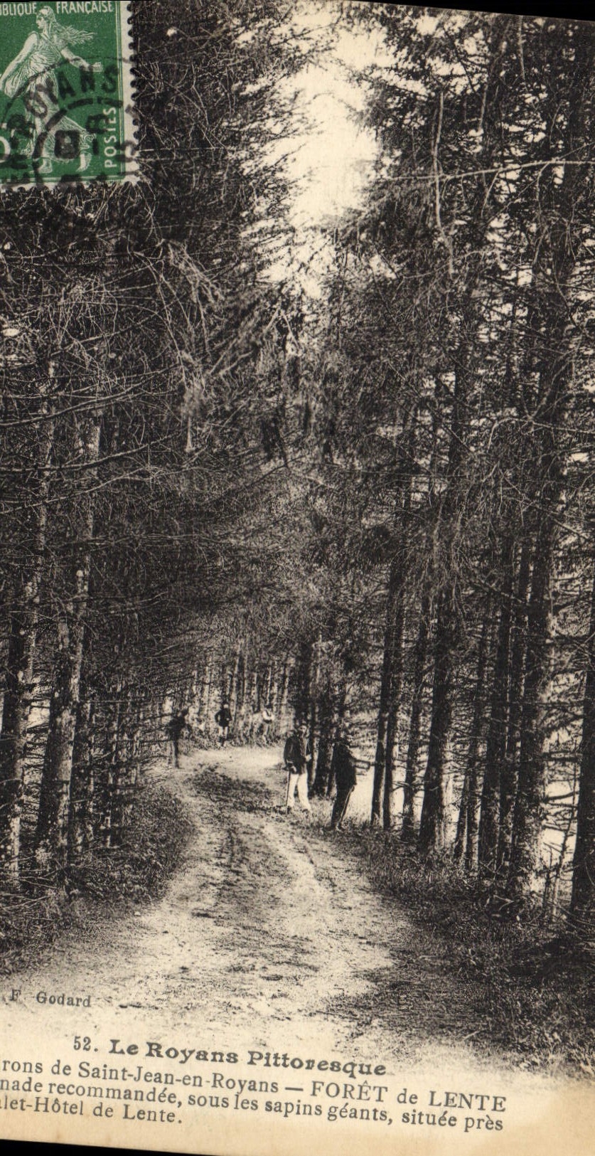 Vintage Postcard Tree Royans Surroundings of Saint Jean in Royans Drill of Slow close to the Hotelde Country cottage Slow