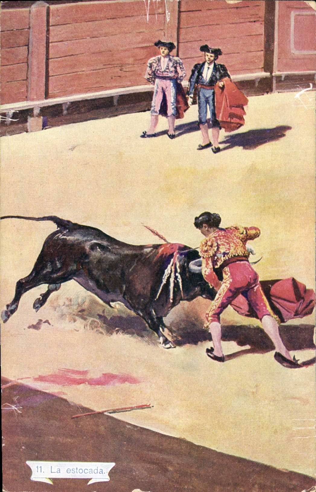 CPA Corrida Course de taureaux La estocada