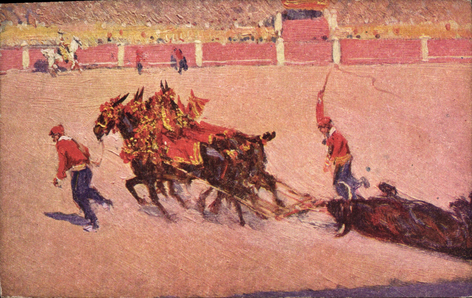 CPA Corrida Course de taureaux Bertuchi