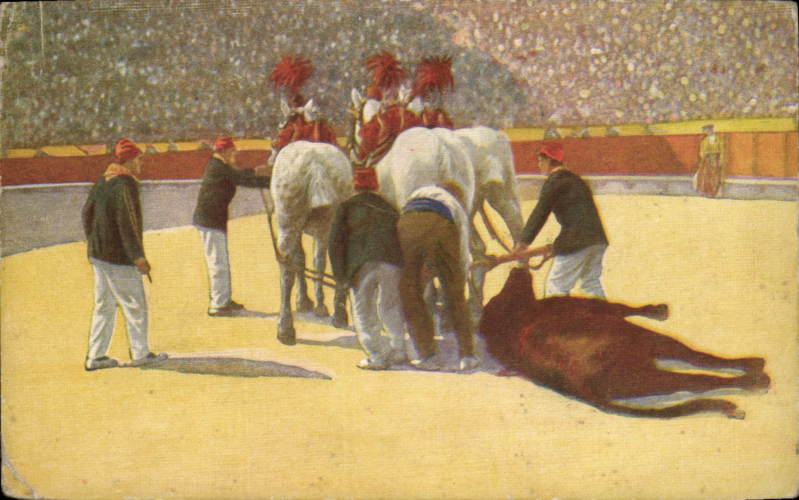 CPA Corrida Course de taureaux Bertuchi