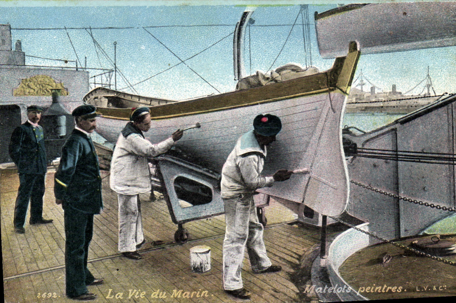 Postal Militaria Marineros la vida del marinero Marineros pintores