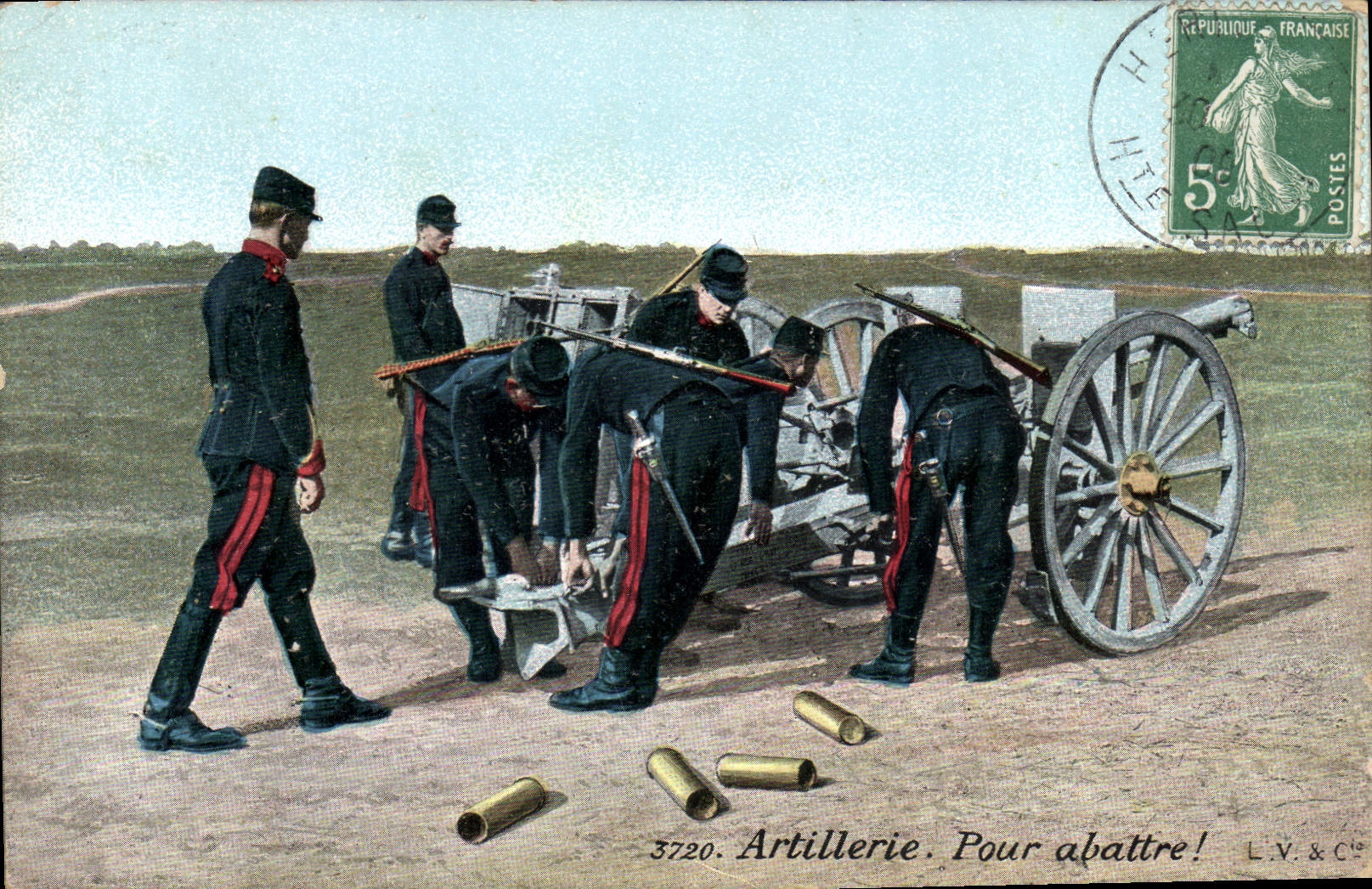 CPA Militaria Artillerie Pour abattre ! Canon 