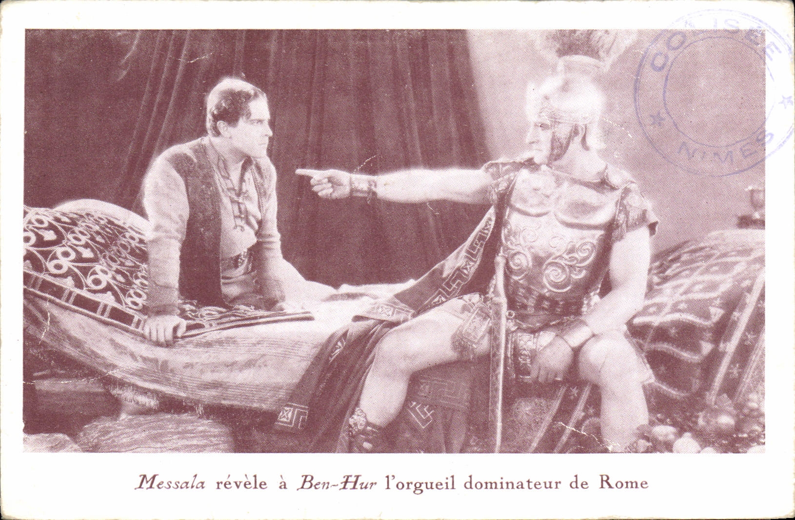 CPA Cinema Messala revele a Ben Hur l'orgueil dominateur de Rome
