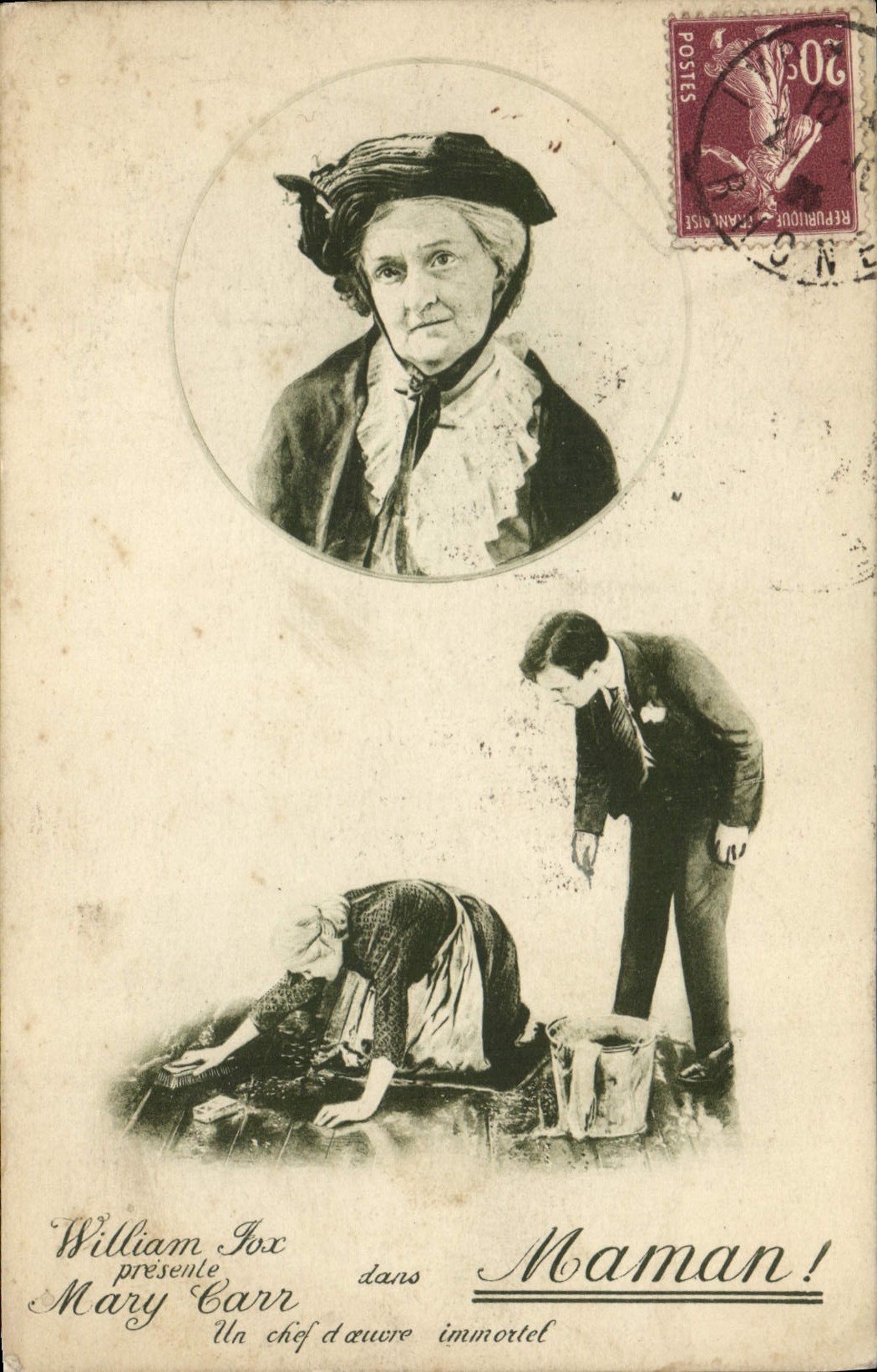 CPA Cinema William Fox presente Mary Carr dans Maman !