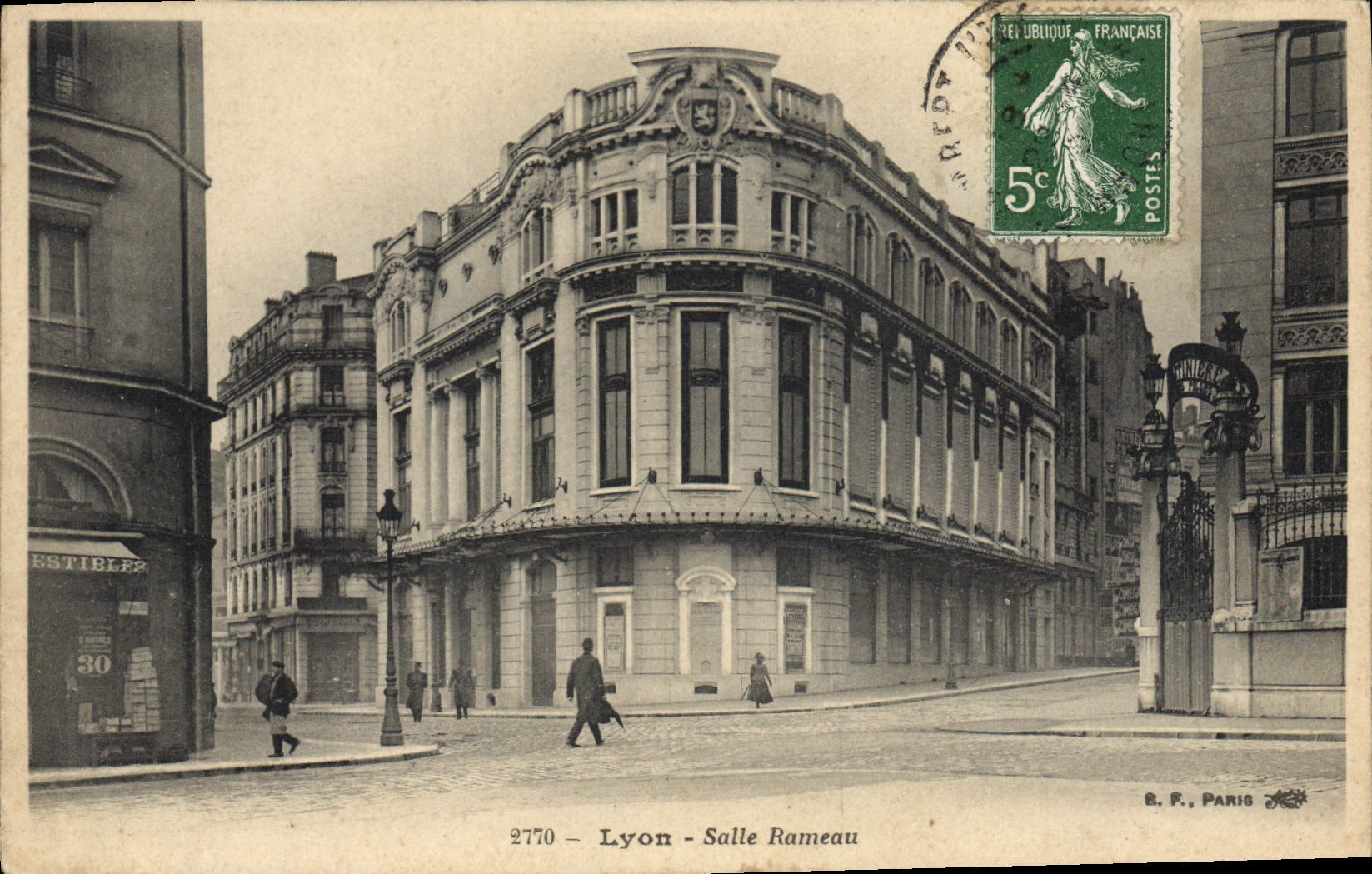 Vintage Postcard Cinema Lyon Room Branch