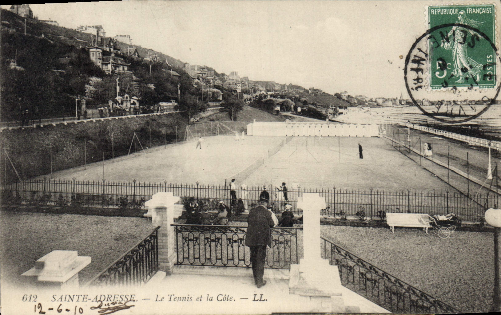 CPA Tennis Sainte Adresse Le Tennis et la Cote