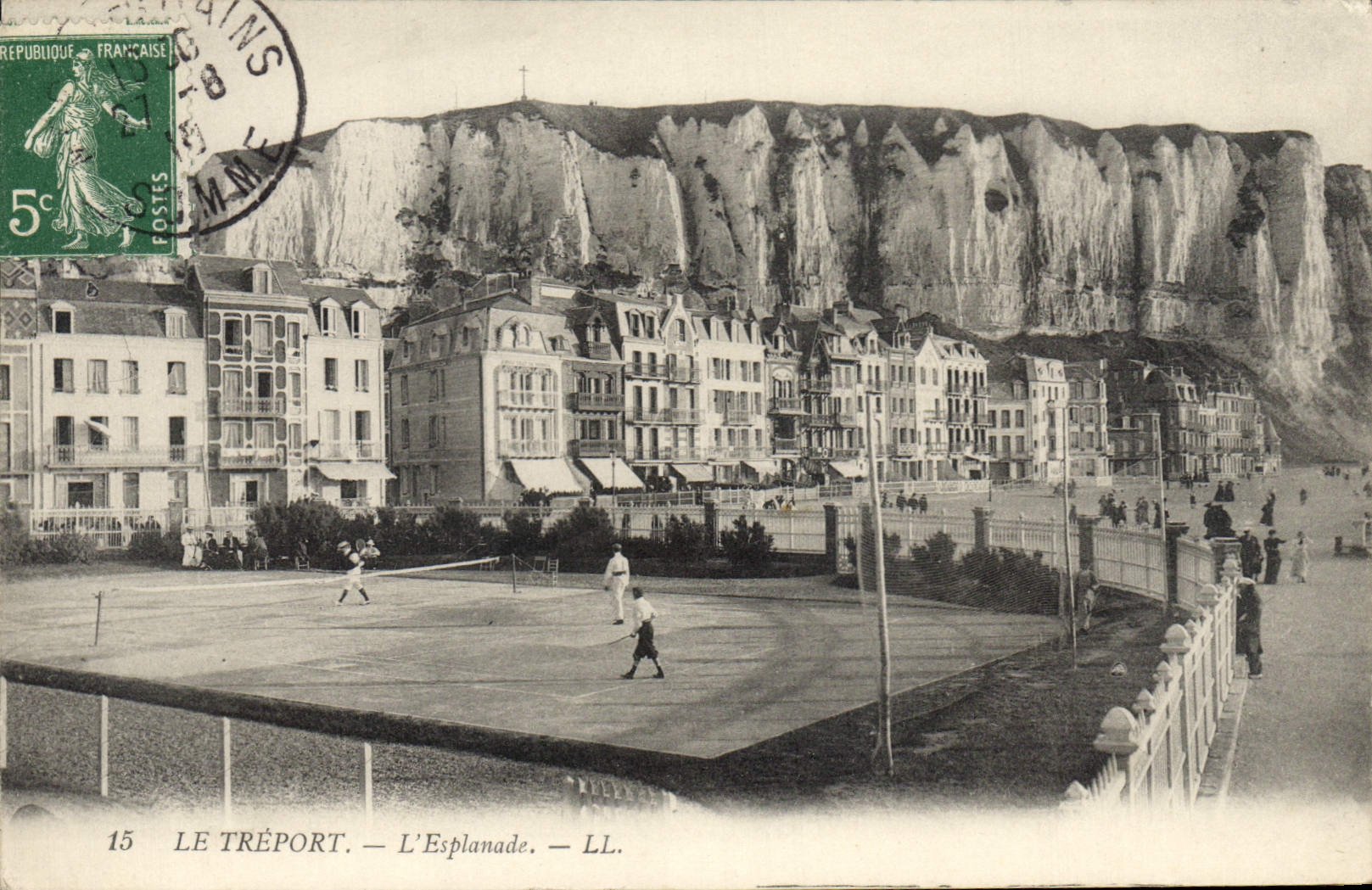 CPA Tennis Le Treport l'esplanade 