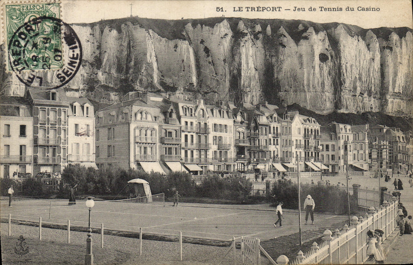 CPA Le Treport Jeu de Tennis du casino 