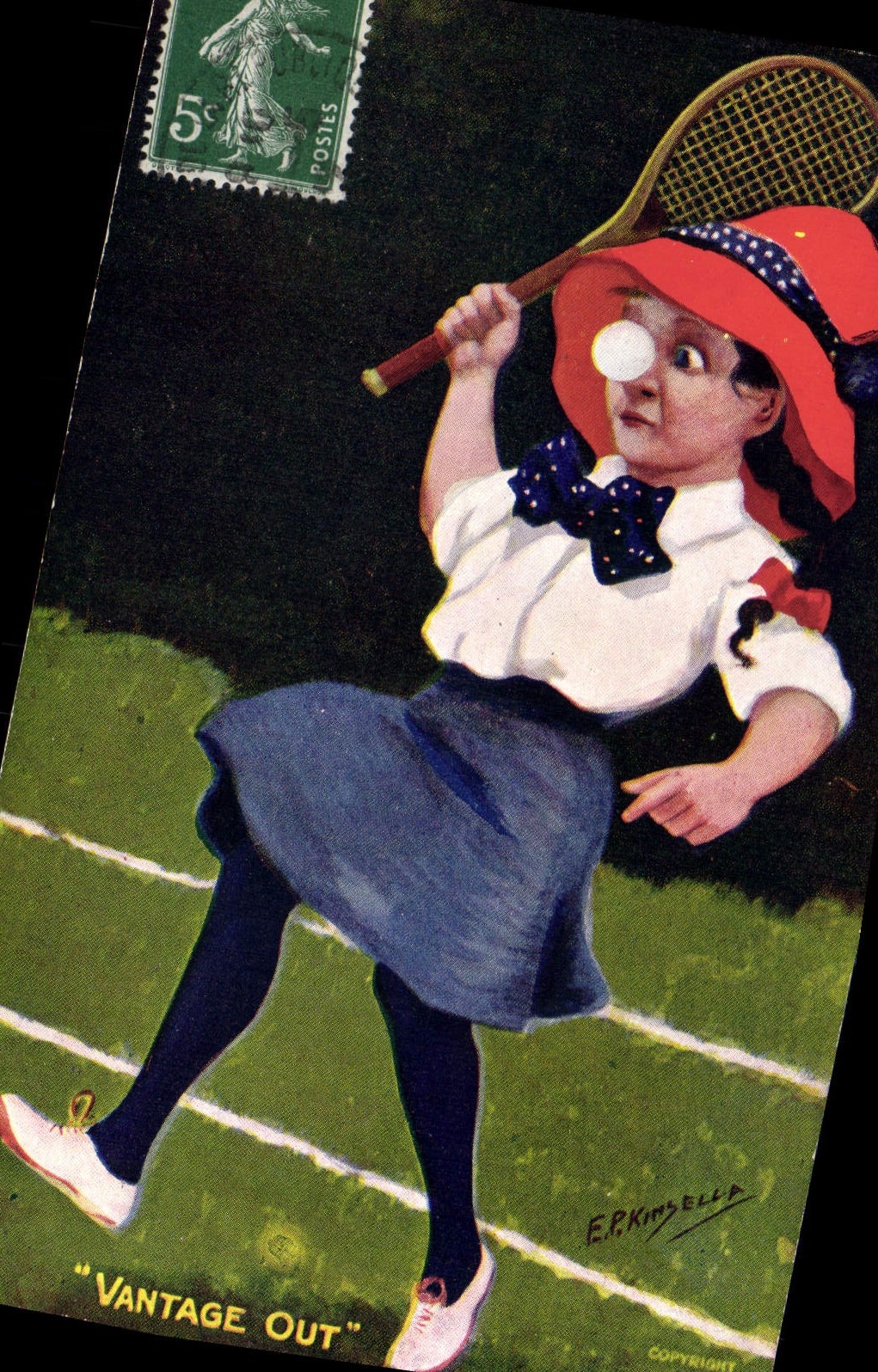 Postal Tenis Niño Vantage out