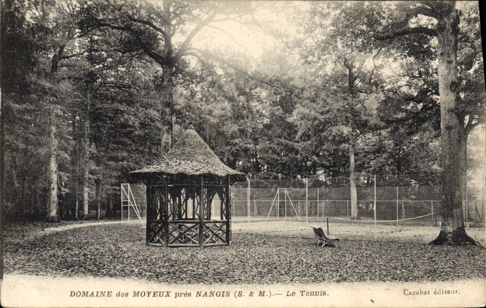 Postal Tenis Ámbito de los Cubos cerca Nangis