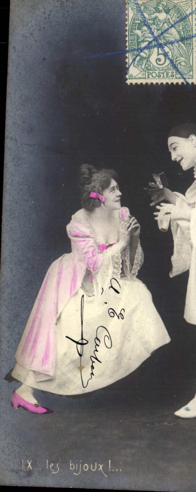 Postal Fantasia Pierrot las joyas!