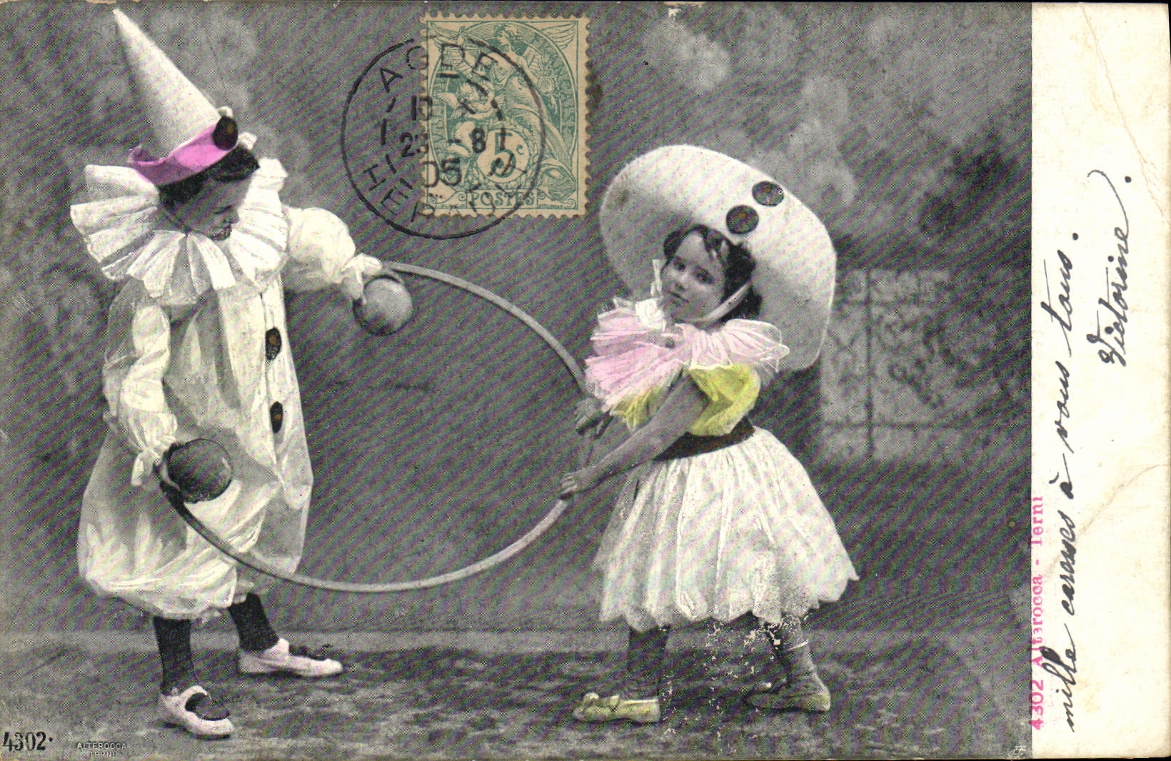 CPA Fantaisie Pierrot Enfants 