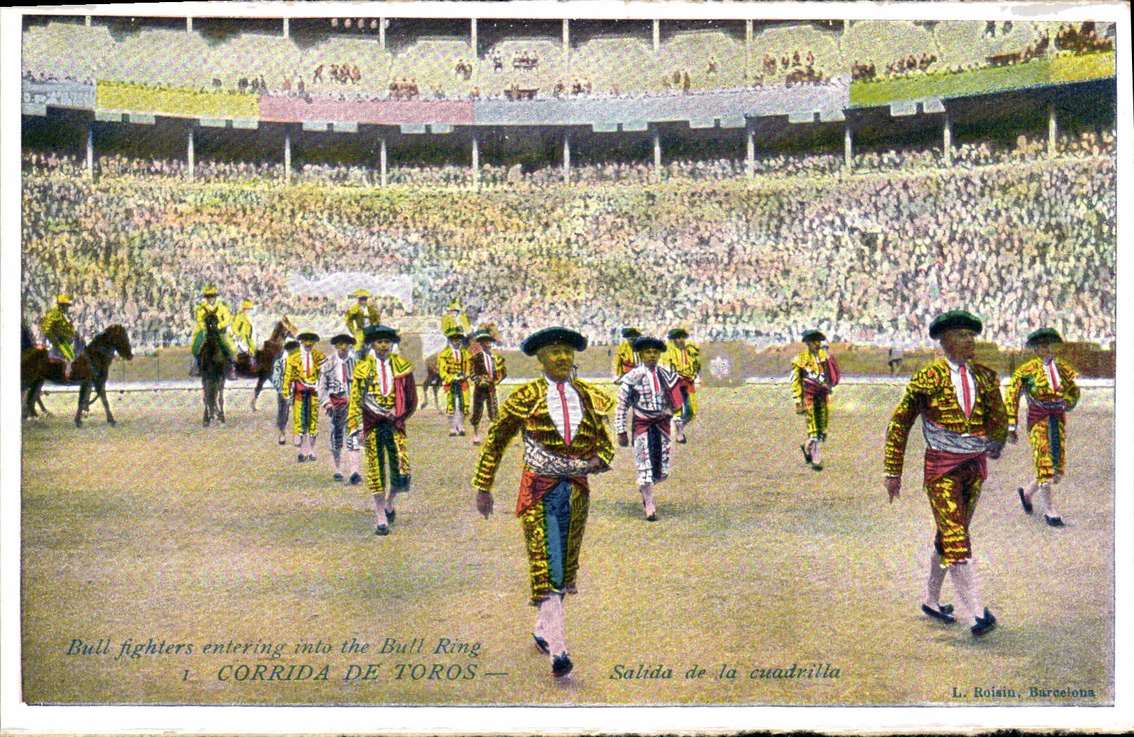 CPA Corrida Course de taureaux Corrida de Toros Salida de la cuadrilla