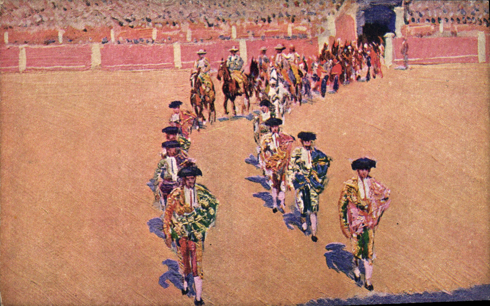 CPA Corrida Course de taureaux 