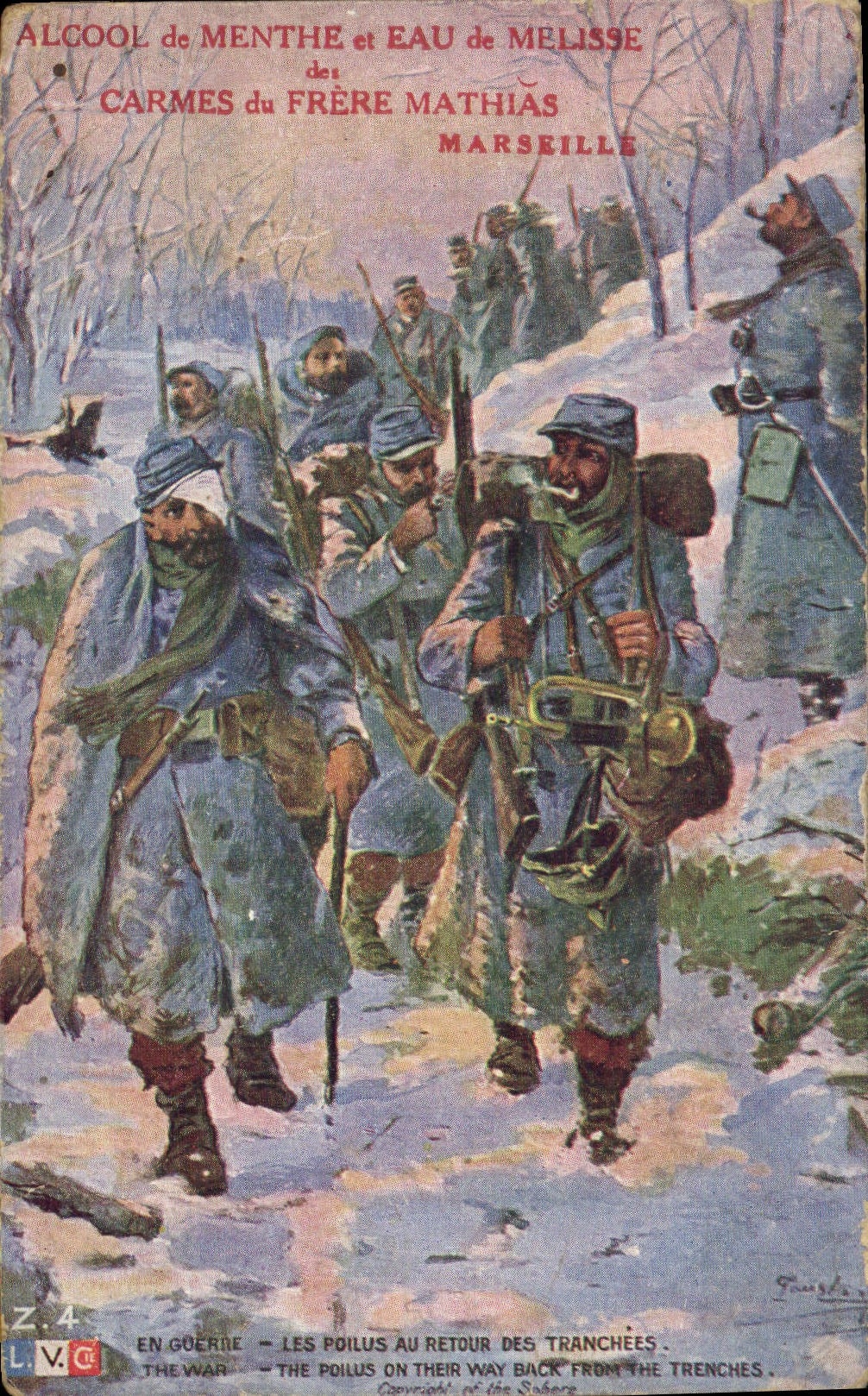 CPA Militaria Les poilus au retour des tranchees 