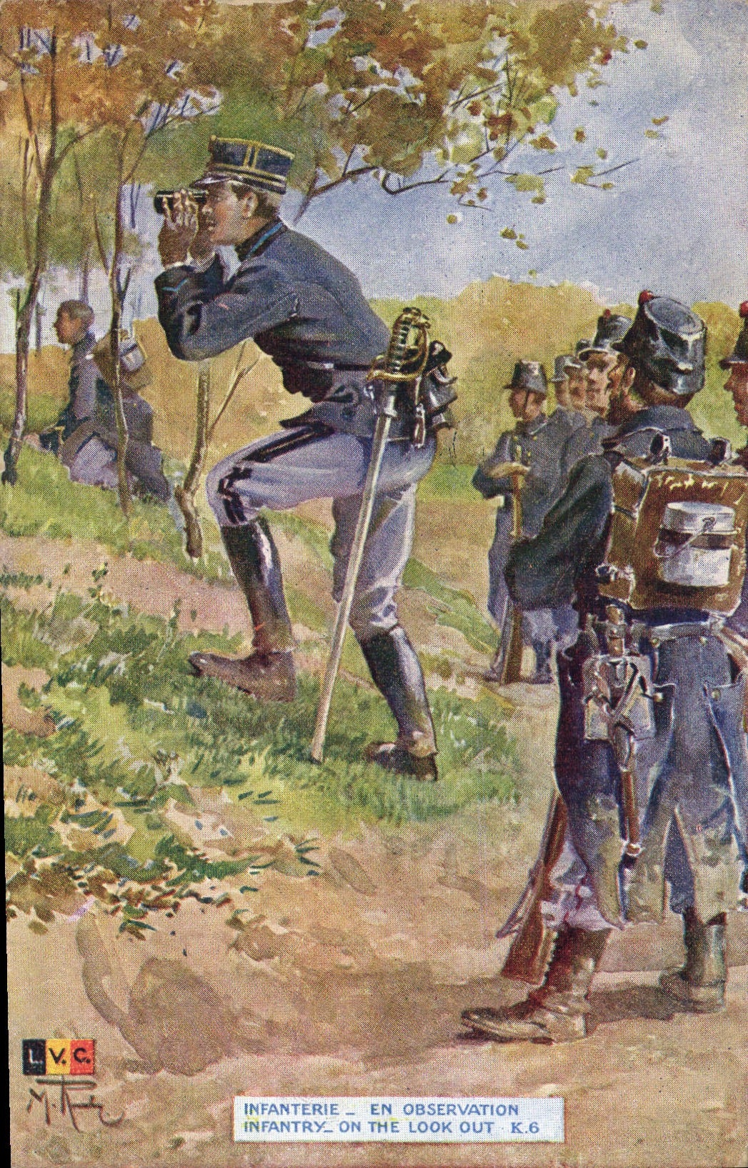 CPA Militaria Infanterie En observation 