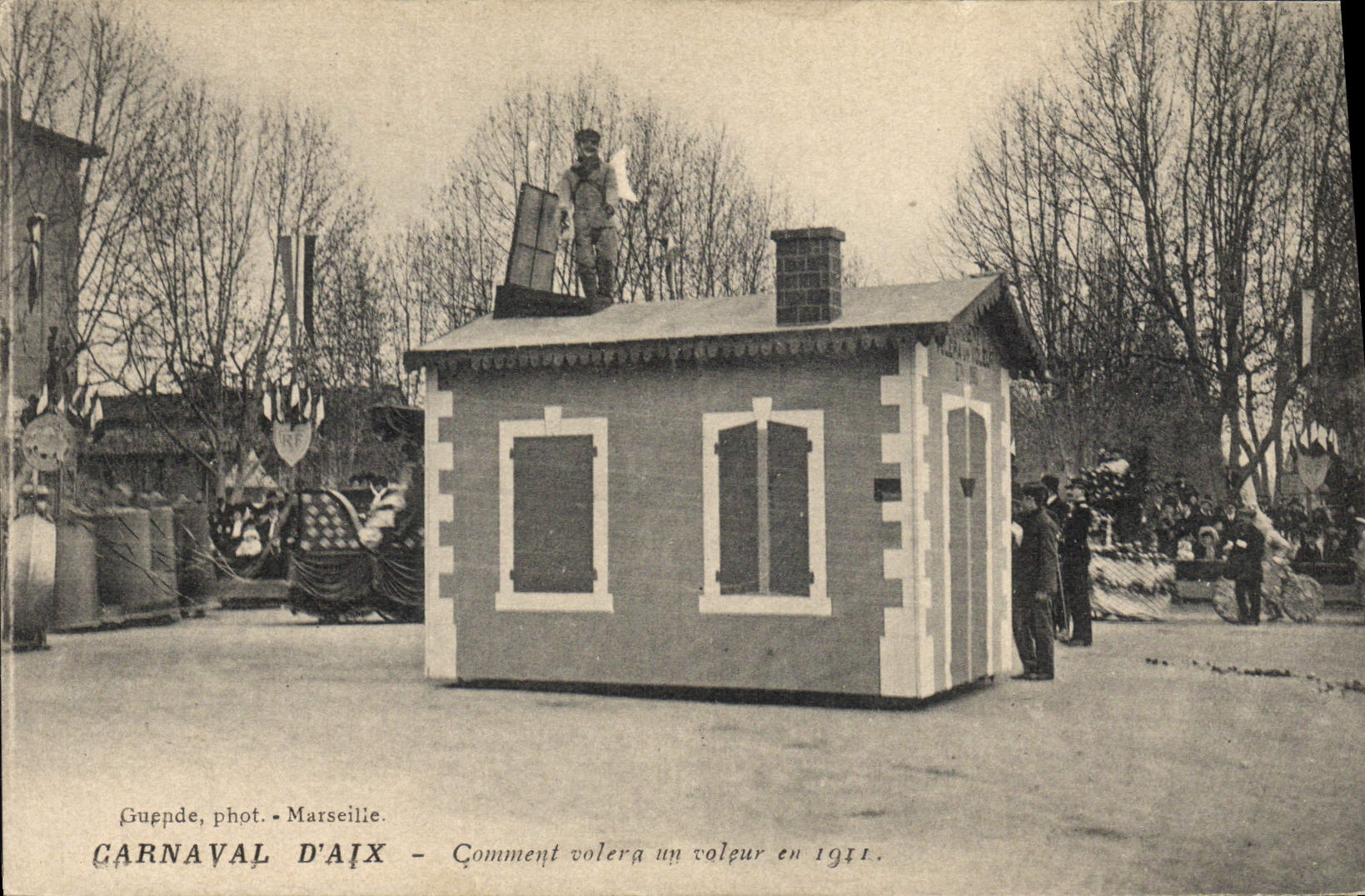 CPA Carnaval d'Aix Aix en Provence omment volera un voleur en 1911