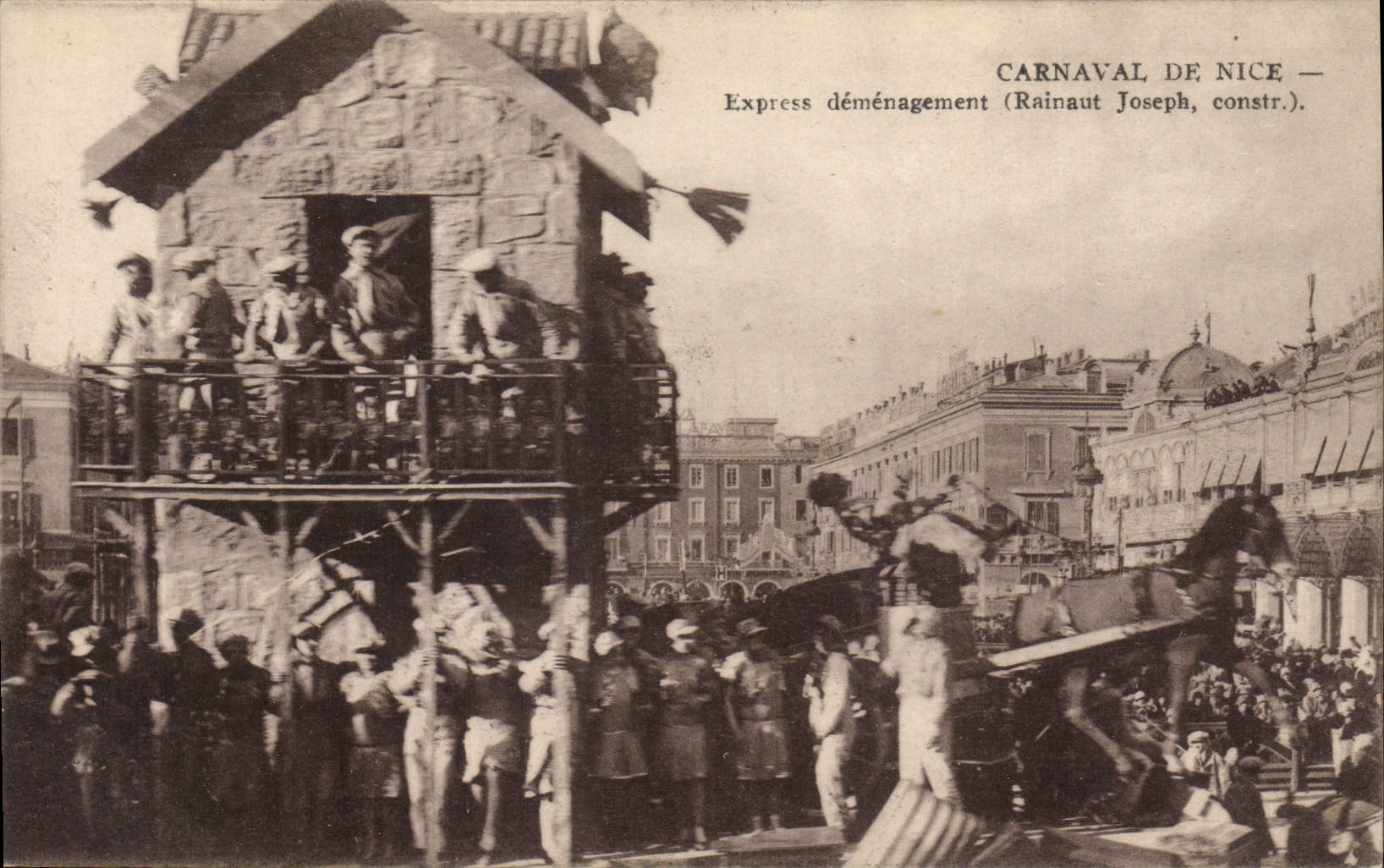 Vintage Postcard Carnival of Fast Nice removal