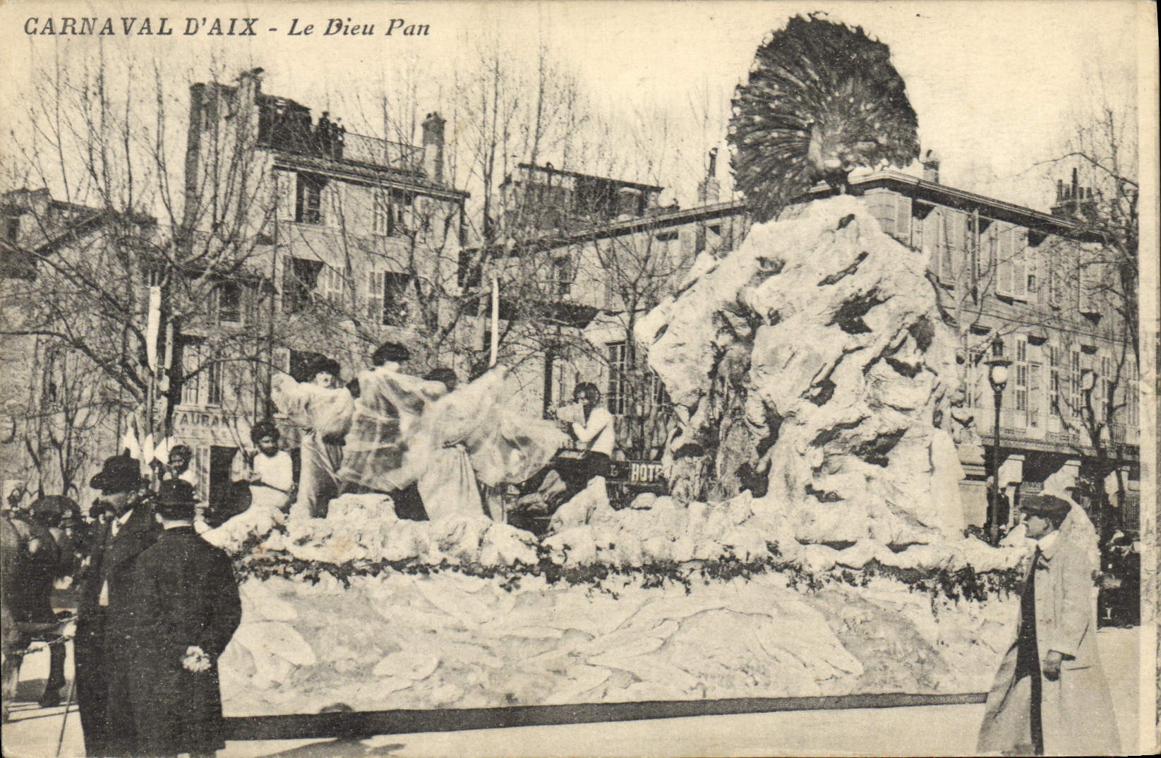 Vintage Postcard Carnival of Aix God Side Aix in Provence