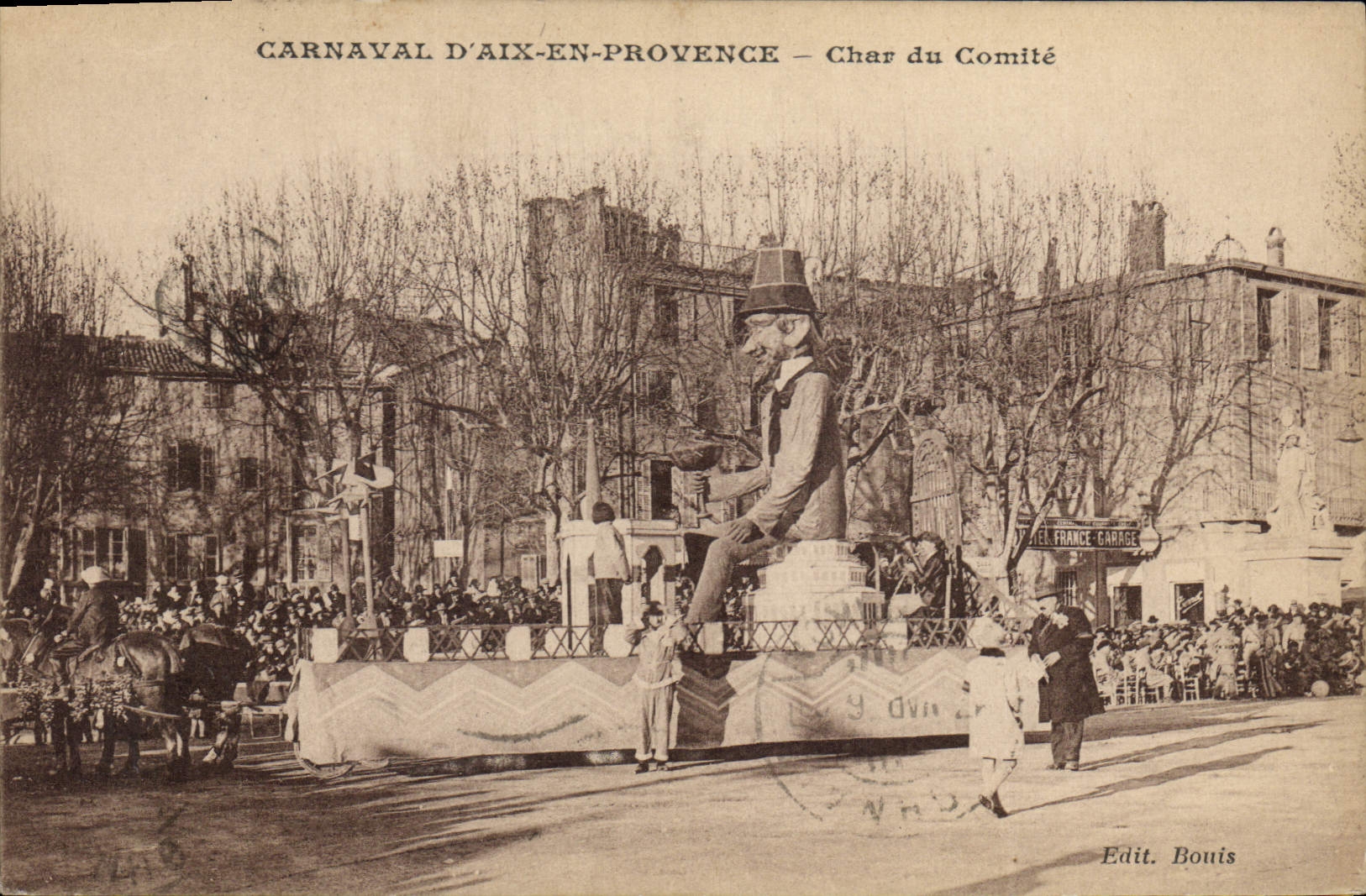 CPA Carnaval d'Aix en Provence Char du comite 