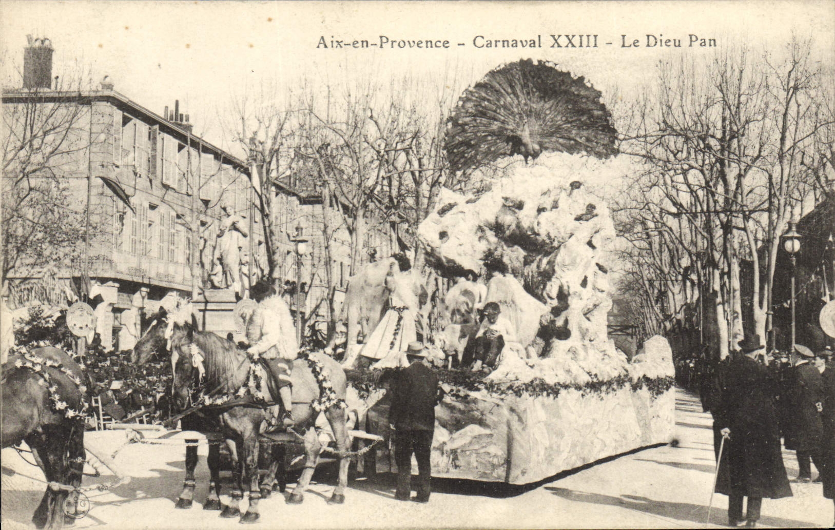 Vintage Postcard Carnival XXIII God Side Aix in Provence
