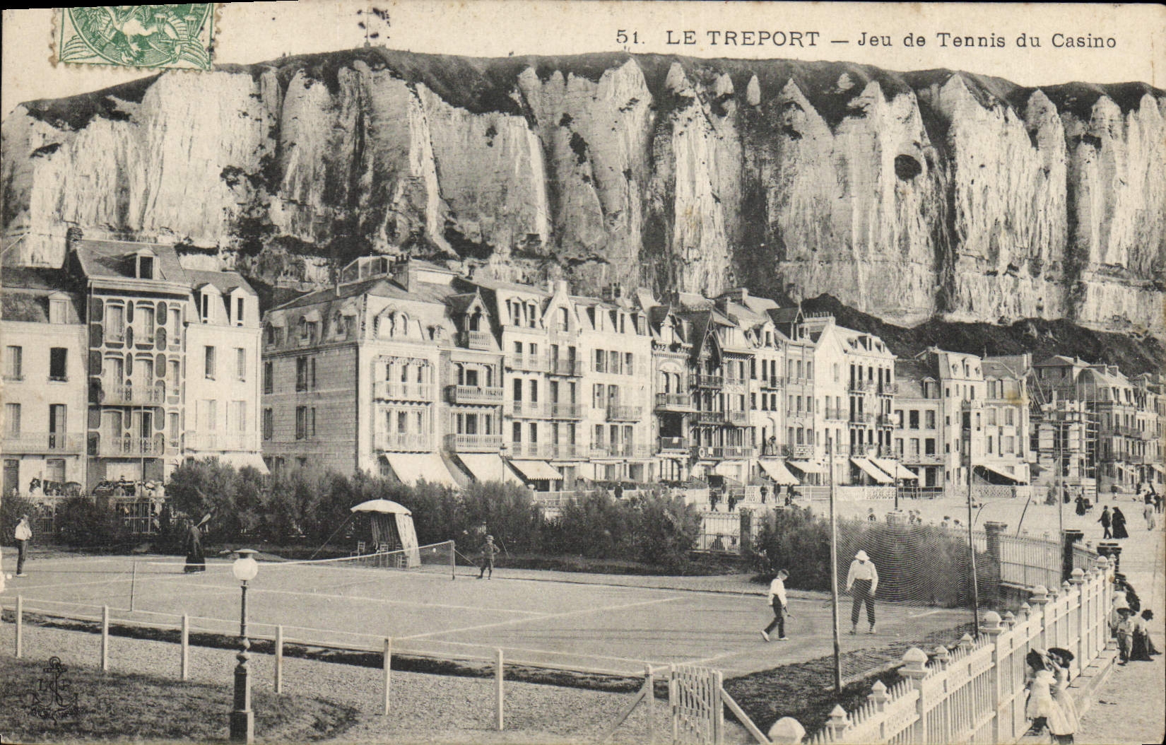 CPA Le Treport Jeux de Tennis du casino 